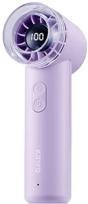 Kinyo Mimi百檔充電風扇, UF-3008PU, 紫色