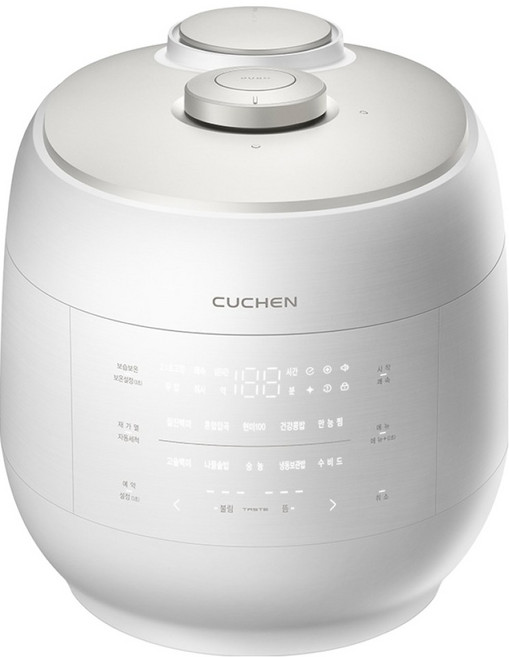 쿠첸 그레인 듀얼프레셔 IH 전기압력밥솥 10인용, CRT-UPD1072KEW, 화이트