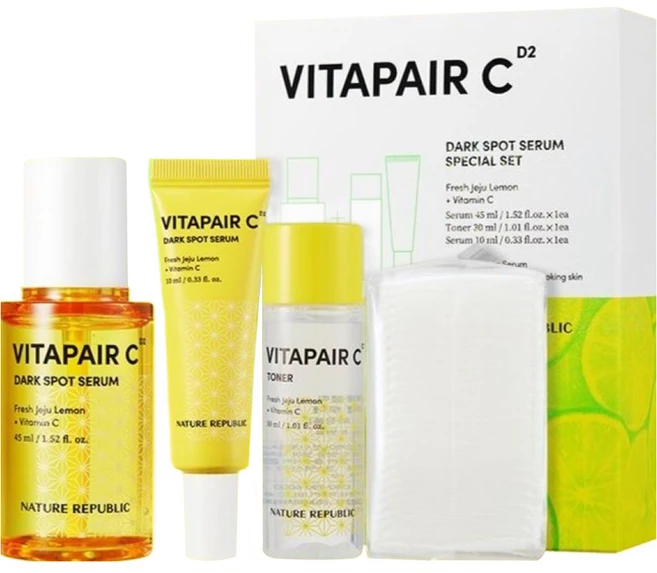 네이처리퍼블릭 스페셜 기획 비타페어C 잡티세럼 세트, 45ml, 1개 - 쿠팡