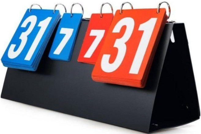 굿굿샵 휴대용 게임 스코어 점수판, 블랙, 1개