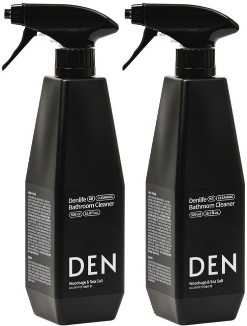 덴라이프 욕실 청소세제 우드세이지 앤 씨솔트 향, 2개, 500ml