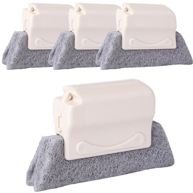 디어까사 다용도 틈새 창틀 청소 브러시, 크림, 4개