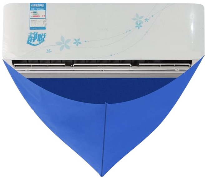 와이즈픽 벽걸이 에어컨 방수 셀프 청소 물받이 키트 100 x 69 cm, 블루B, 1개