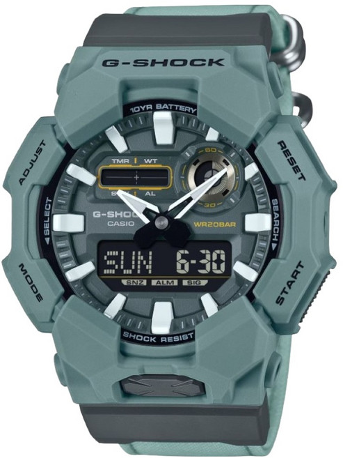 CASIO 卡西歐 G-SHOCK 10年電力雙顯手錶 GA-010CE-2A