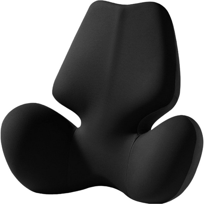 SUNORO 蝶翼座椅腰靠墊, 黑色