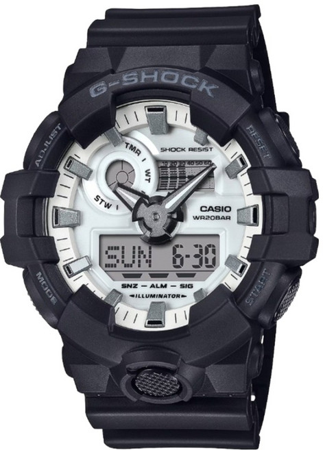 CASIO 卡西歐 G-SHOCK 經典雙顯手錶 GA-700WD-1A