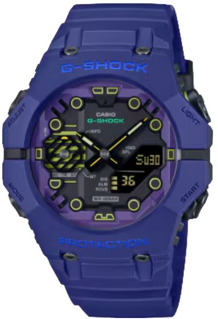 CASIO 卡西歐 G-SHOCK 藍牙連線 科幻宇宙雙顯腕錶 GA-B001CBR-2A 46mm