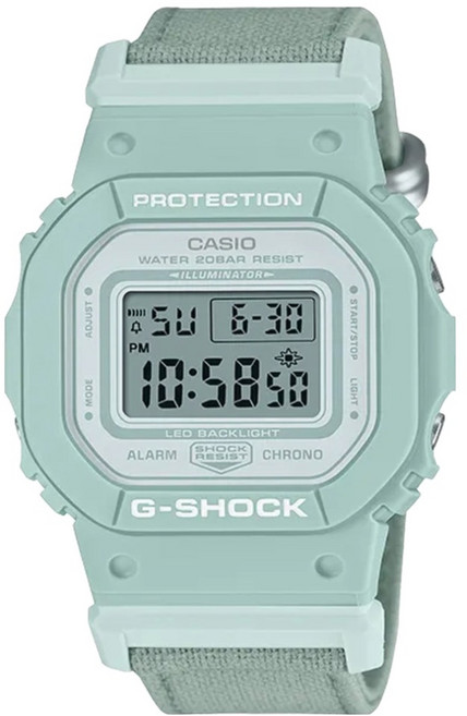CASIO 卡西歐 G-SHOCK 環保布質霧面方形計時錶 GMD-S5600CT-3