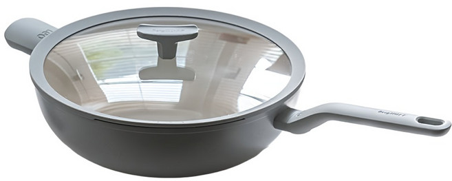BergHOFF 貝高福 Balance 陶瓷塗層不沾鍋單柄附耳含蓋平底鍋 BHBL-F26H, 1個, 26cm