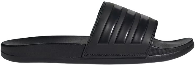 adidas 愛迪達 男女款 ADILETTE COMFORT 拖鞋 GZ5896, 30.5cm, 黑色 + 白色