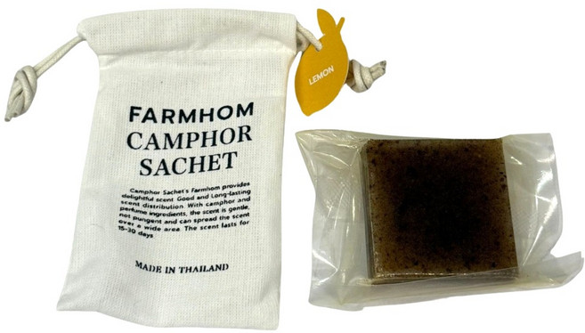 FARMHOM 樟腦香氛磚 30g, 1個, 檸檬