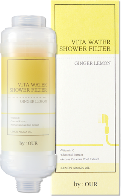 BY OUR 完美純淨沐浴過濾器 105g, Ginger Lemon, 1個