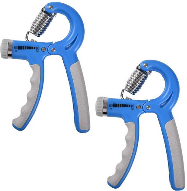 AD-ROCKET 可調節R型握力器 10~60kg, 藍色, 2個