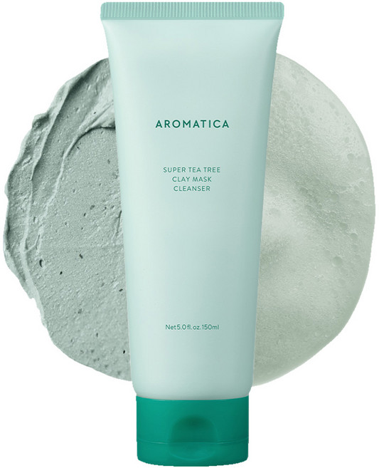 아로마티카 슈퍼 티트리 클레이 마스크 클렌저, 150ml, 1개