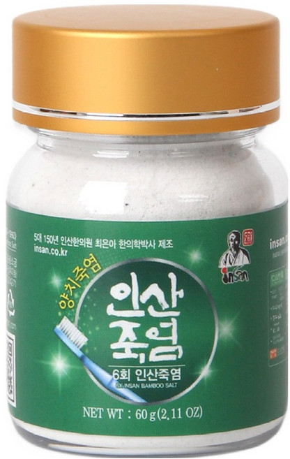 인산죽염 6회 죽염, 60g, 1개