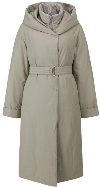 씨씨콜렉트 여성용 베스트 셋업 구스 다운 후드점퍼