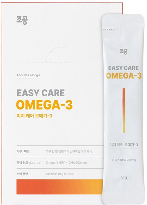 조공 반려동물 이지 케어 스틱 영양제 10p, 80g, 오메가3, 1개