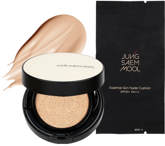 정샘물 에센셜 스킨 누더 쿠션 14g + 리필 세트, 라이트, 1개 - 쿠팡