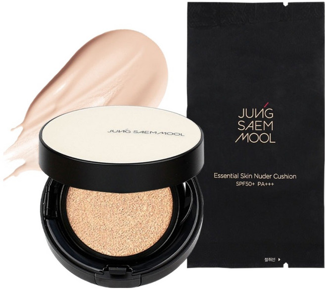 정샘물 에센셜 스킨 누더 쿠션 14g + 리필 세트, 페어, 1개