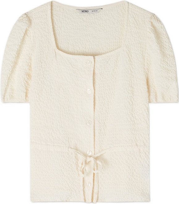 미쏘 여성용 스트랩 반팔 블라우스