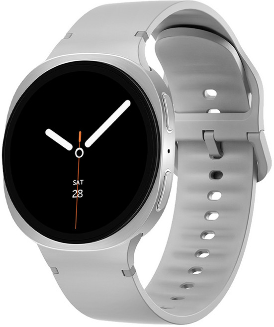 스페이스쉴드 모던 스티치 실리콘 스트랩, 실버, 1개