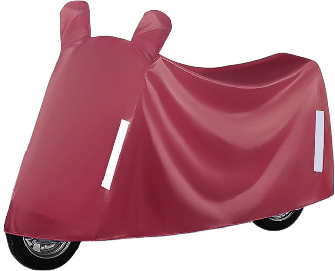 加厚牛津布機車防曬防水防塵罩, 棗紅色