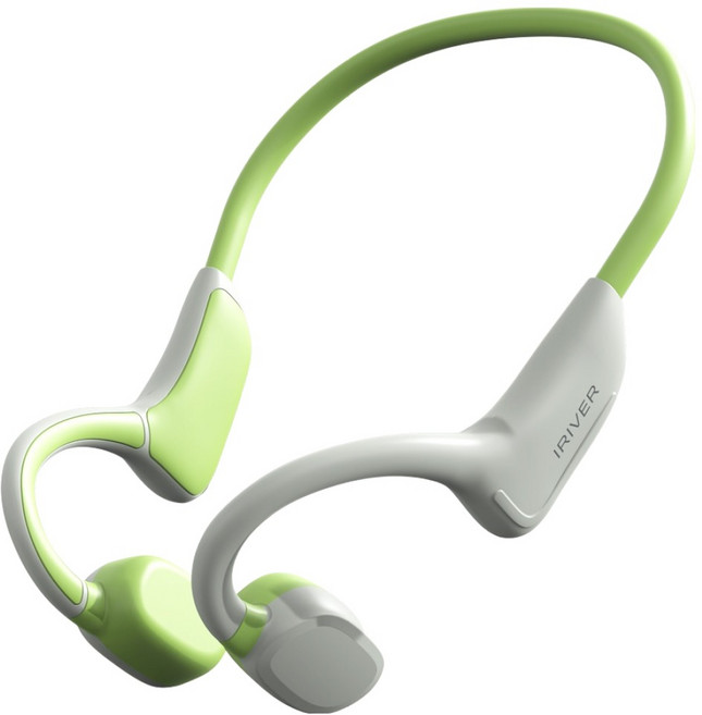 아이리버 BT 5.4 선명한 마이크 스포츠 초경량 골전도 블루투스 이어폰, IBC-B80, 연그린