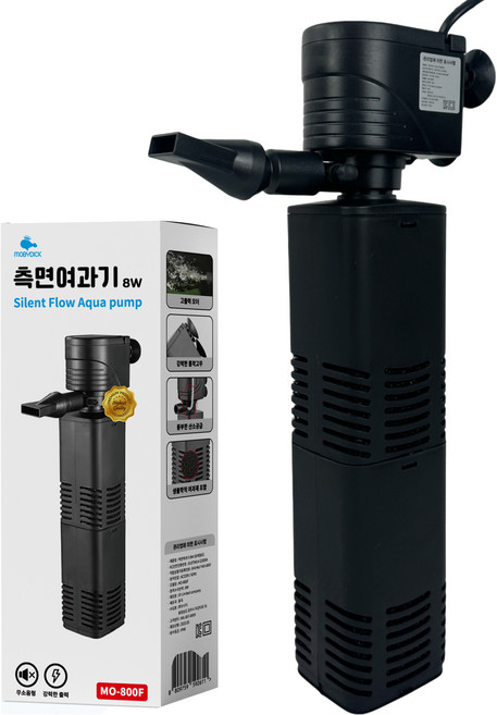 모비딕 무소음 측면여과기 MO-800F, 1개, 8W