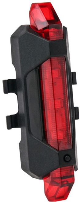 애몰라이트 라피드엑스 자전거 라이트 후미등, 블랙+레드, 1개