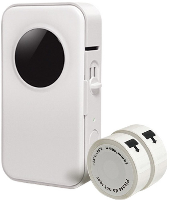 카스 네임 라벨 프린터 + 기본 라벨지 + 스퀘어 라벨지14 x 40 mm 세트, CNL-D35(프린터), 스퀘어 라벨지(DCP1440-160), 1세트