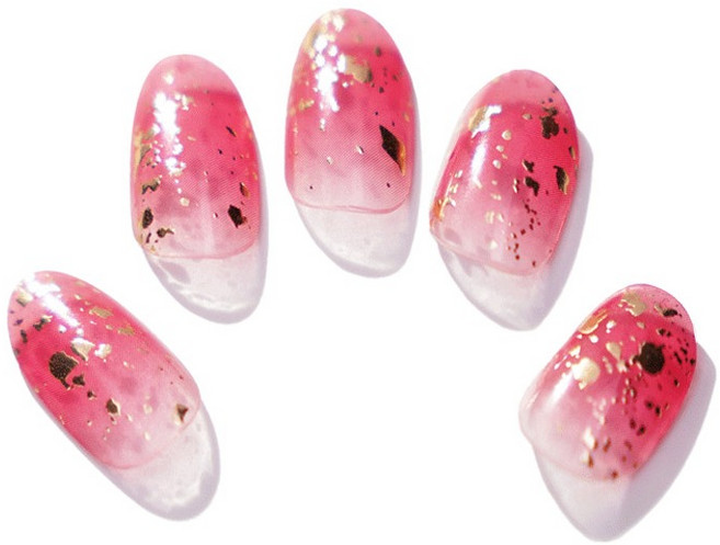 라퀴베메종 엔젤 헤네크 젤 네일 아트 스티커, 1개, 샴페인 파티