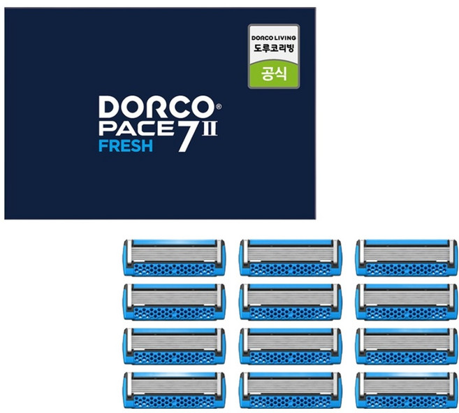 PACE 7II 프레쉬 면도날, 12개입, 1개