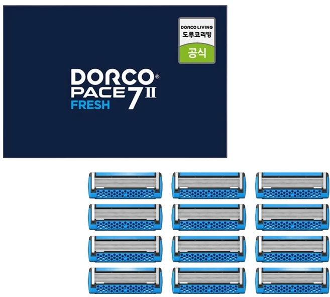 PACE 7II 프레쉬 면도날, 12개입, 1개 - 쿠팡