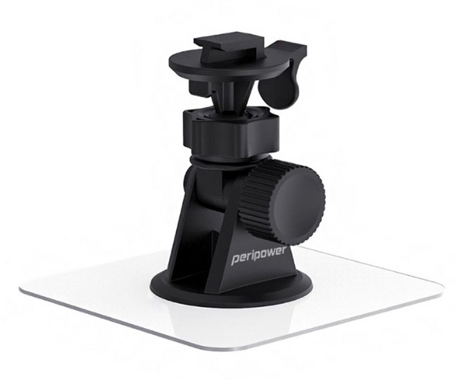 peripower 黏貼式 行車紀錄器支架 T頭適用 MT-12, 1個, 透明色