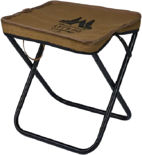 WellHike 玩客 輕量化露營童軍折疊椅/折疊凳, 卡其色, 1個