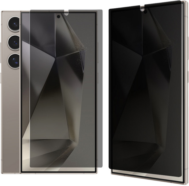 오하이 사생활보호 프라이버시 TPU 지문인식 휴대폰 액정보호필름 2p + 간편부착 툴 세트, 1세트