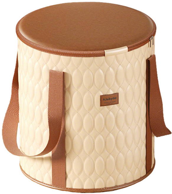 AJebyitd SUNORO 皮革泡腳袋, 1個, 米棕色