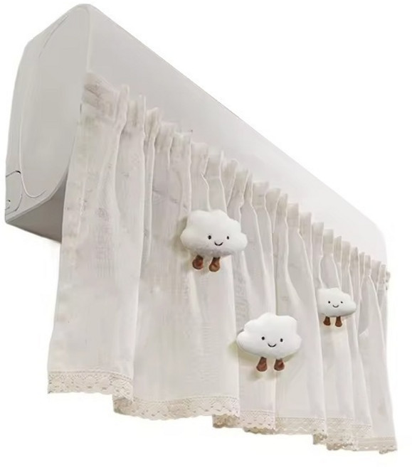 KODACHIEF 린넨코튼 바람막이 구름인형 화이트2, 1개