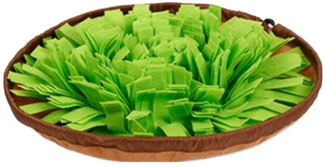 寵物益智嗅聞墊 慢食碗型, 草綠色, 1個