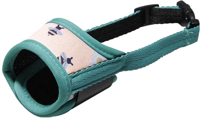 요런개 반려동물 데이소이 부드러운 물림방지 입마개 M, 01 그린, 1개