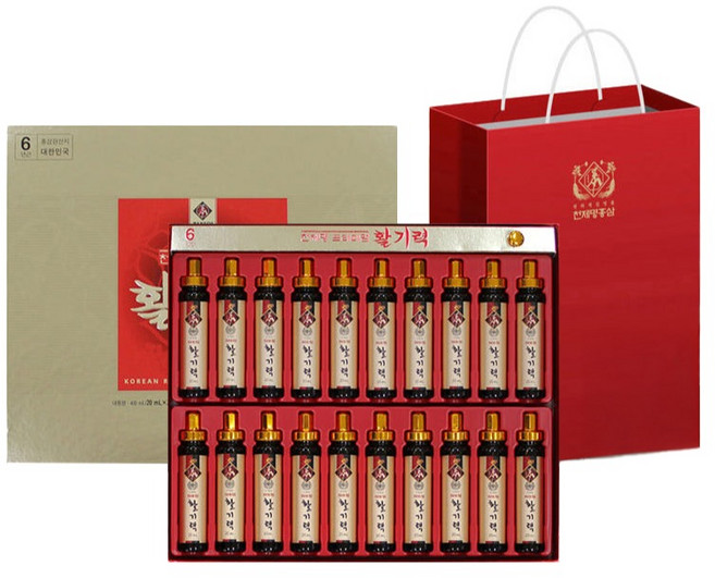 천제명홍삼 프리미엄 활기력 20p + 쇼핑백, 1세트