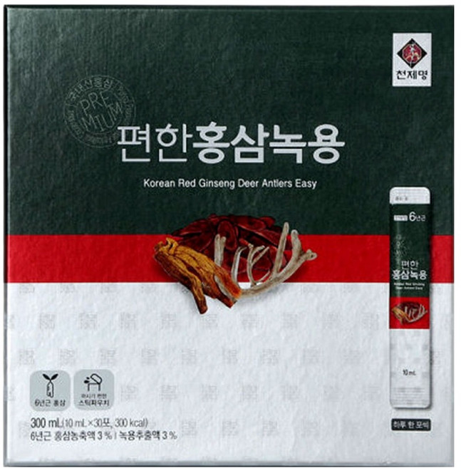 천제명홍삼 편한 홍삼 녹용 30p, 300ml, 1개