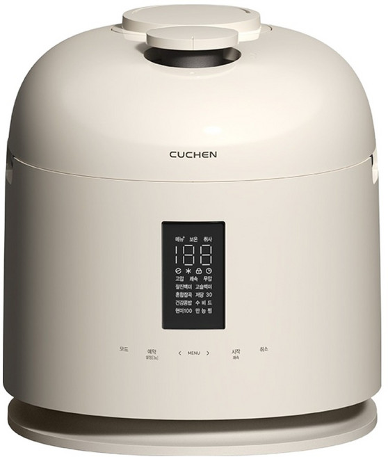쿠첸 123 올스테인리스 듀얼프레셔 IH 전기압력밥솥 10인용, CRT-XPD1080SEGI, 글로시 아이보리