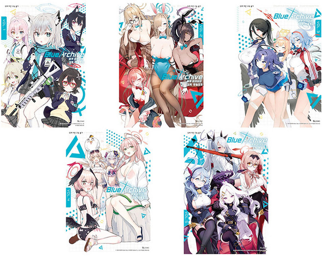 블루 아카이브 코믹 앤솔로지 1~5권 세트 전 5권, 에스엘코믹