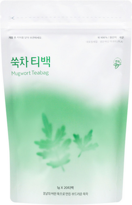 연우제다 쑥차 티백, 1g, 20개입, 1개