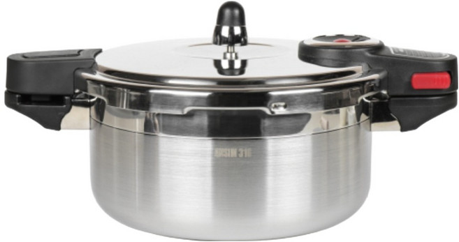 퀸센스 안심316 통3중 인덕션 스텐 압력밥솥, 4L, 혼합색상, 1개