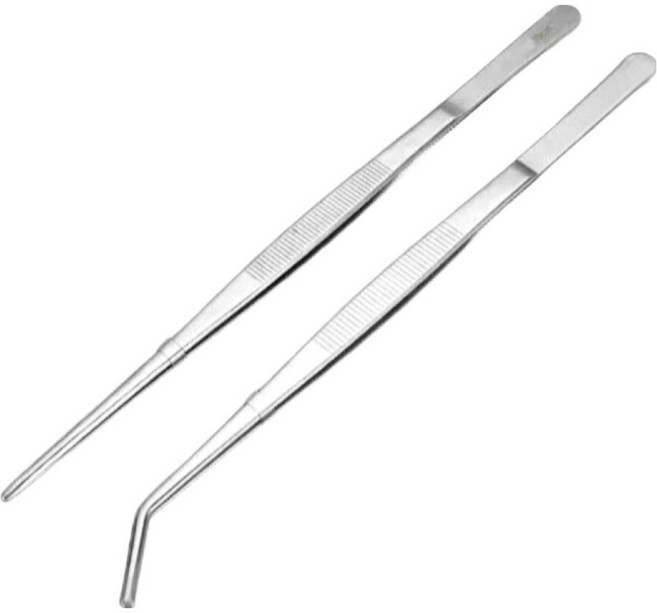 몰투데이 다육이 스테인레스 긴 핀셋 2종 세트 02 20cm, 1세트