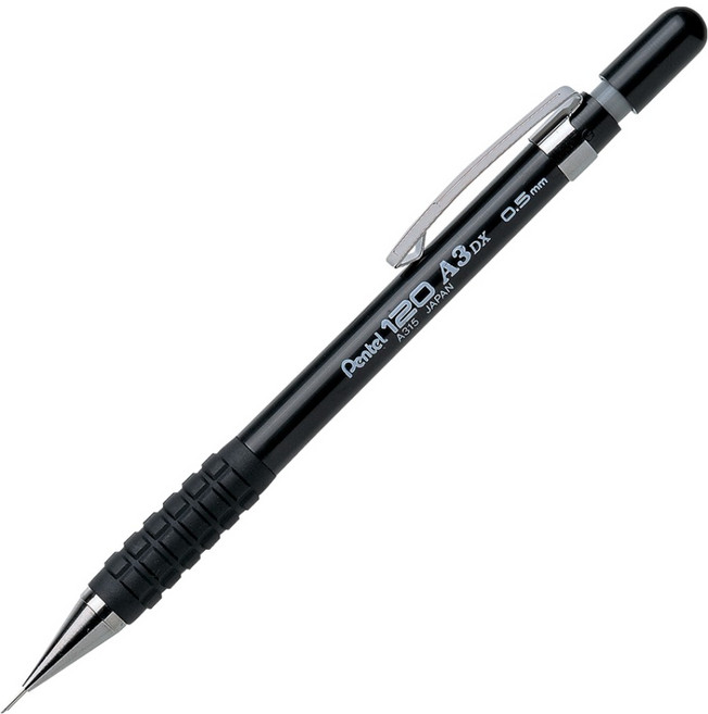 펜텔 120 A3 DX 샤프 블랙 A315-A, 0.5mm, 1개