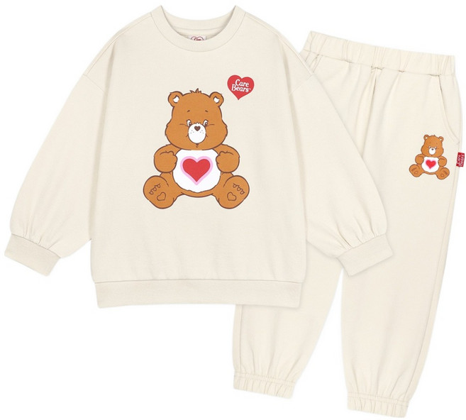 케어베어 아동용 텐더하트베어 데일리 상하복 세트