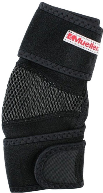 뮬러 엘보 서포트 조절식 스포츠 팔꿈치 보호대 75217, 블랙, 1개
